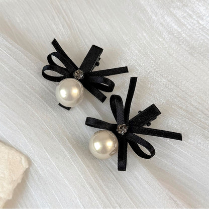 Beau - Decorative Ribbon Bow Side Barrette