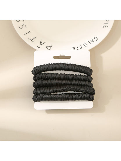 Gifty - Solid Color Crinkle Hair Tie Set
