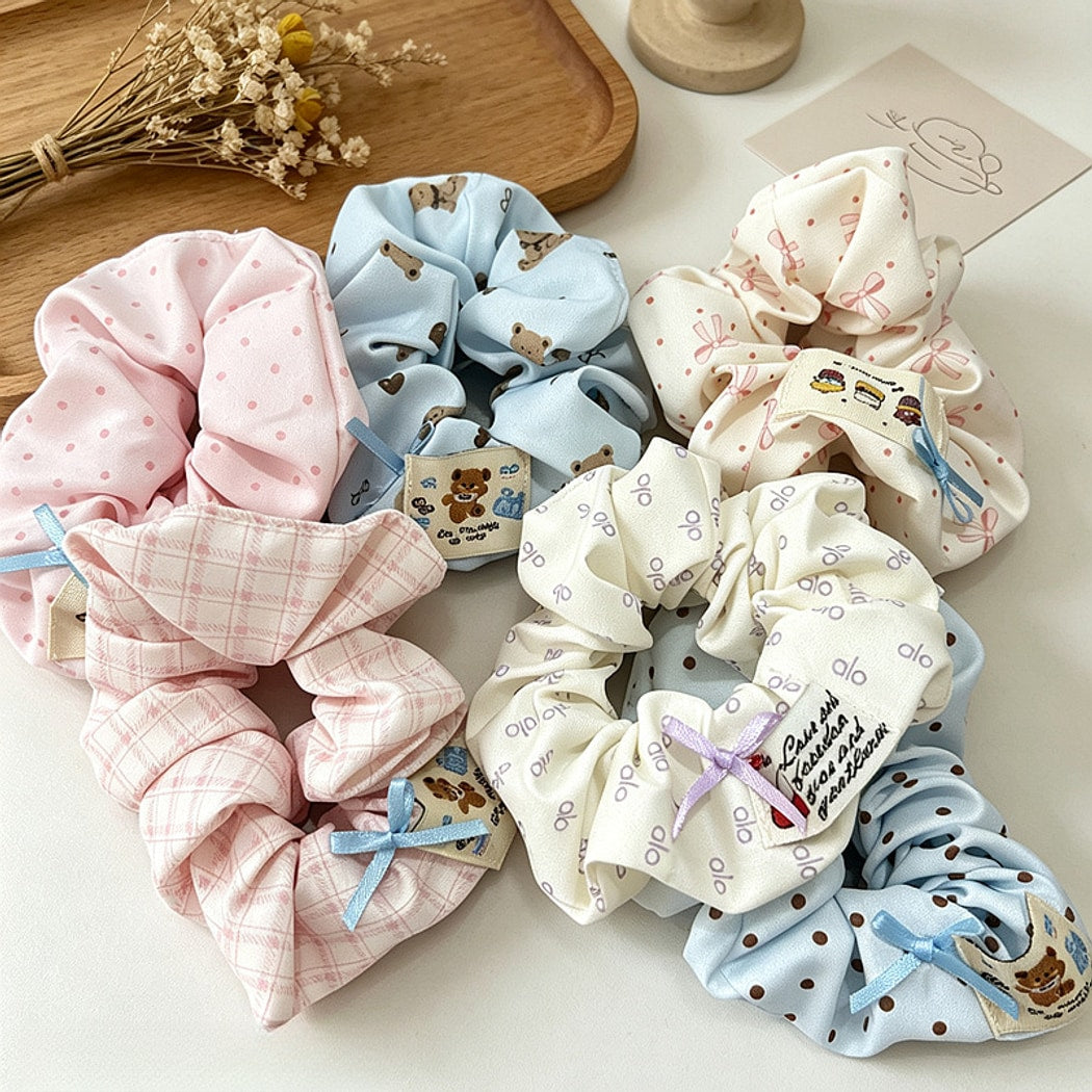Gifty - Cute Printed Everyday Ponytail Scrunchie