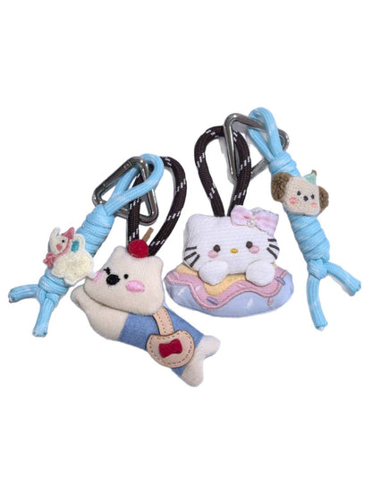 Keypus - Blue Puppy Bag Charm Keychain