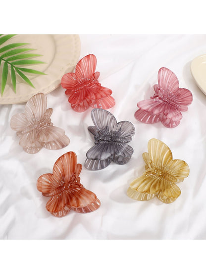 Beau - Gradient Butterfly Plastic Alloy Claw Clip