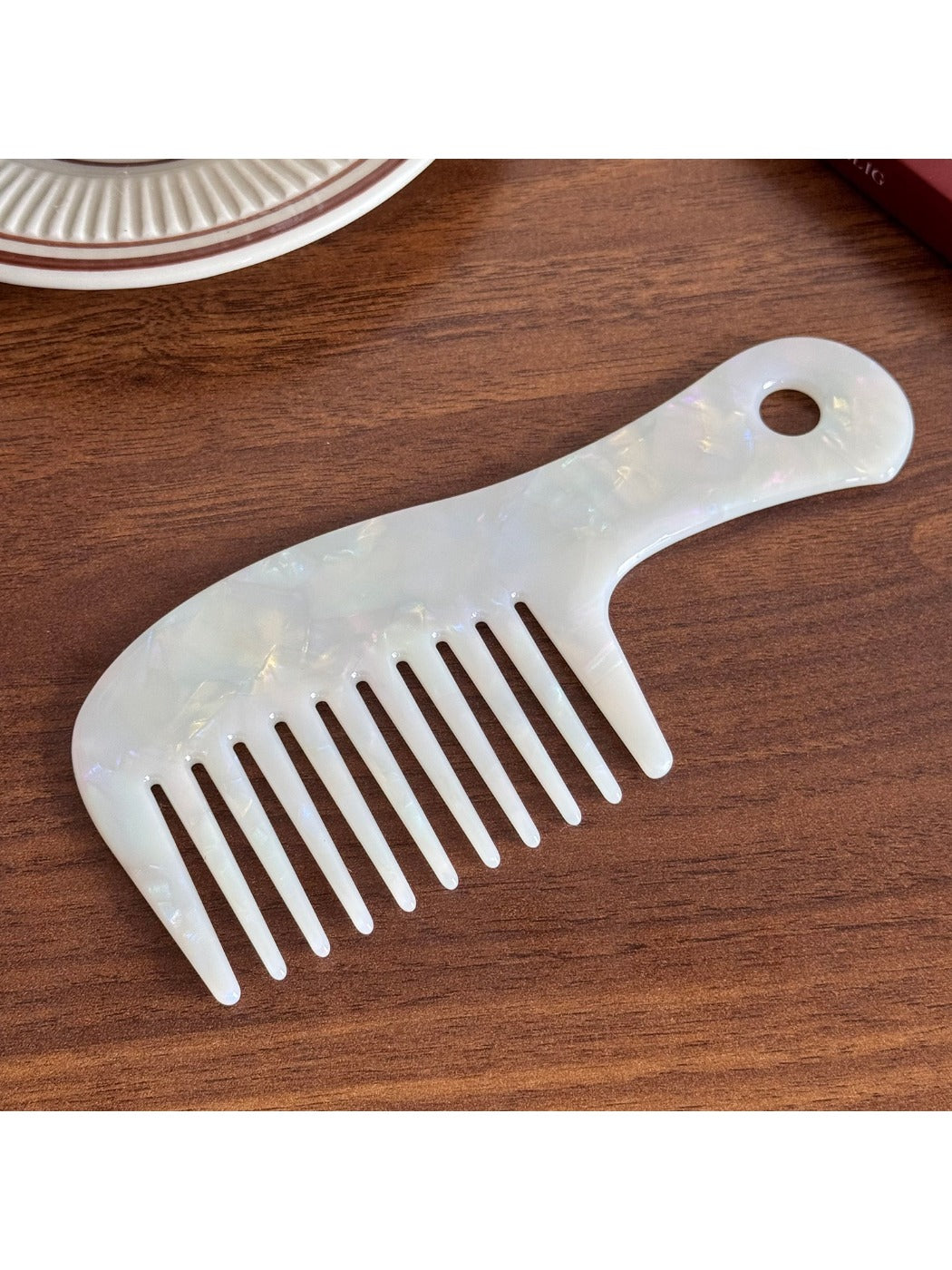 Camerow - Elegant Acetate Hair Comb with Wide Teeth