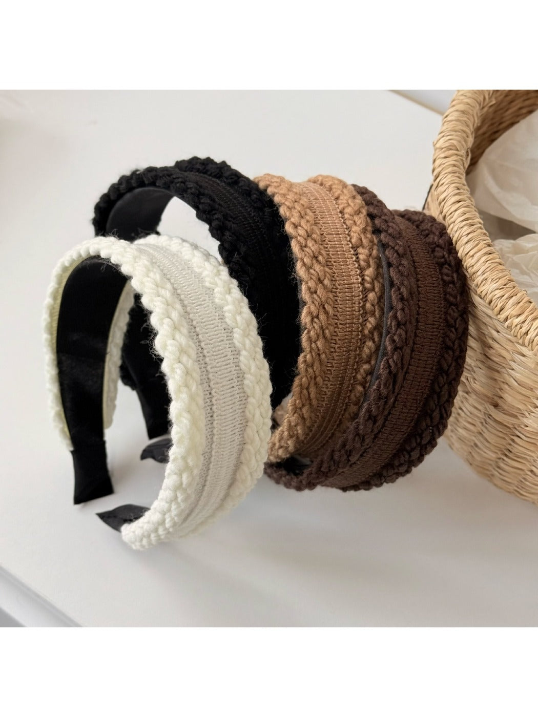 Close-up of Gifty headband showing textured fabric and neat stitching