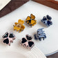 Beau - Acetate Three Petal Flower Alloy Claw Clip