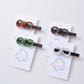 Beau - Stripe Bowtie Hair Clip