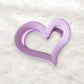 Beau - Modern Minimalist Hollow Heart Plastic Claw Clip