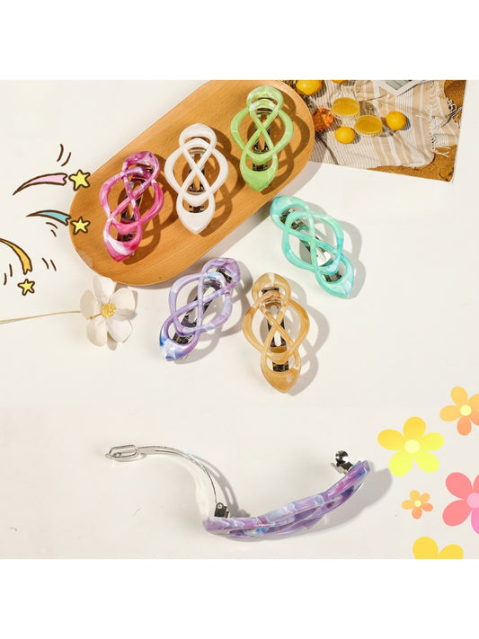 Beau - Stylish Hollow Plastic Hair Clip