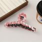Beau - Plaid Fabric Bow Shape Claw Hair Clip