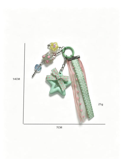 Keypus - Hollow Acrylic Five-Point Star Charm Keychain