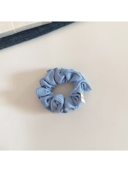 Gifty - Minimalist Ribbed Knit Polyester Scrunchie