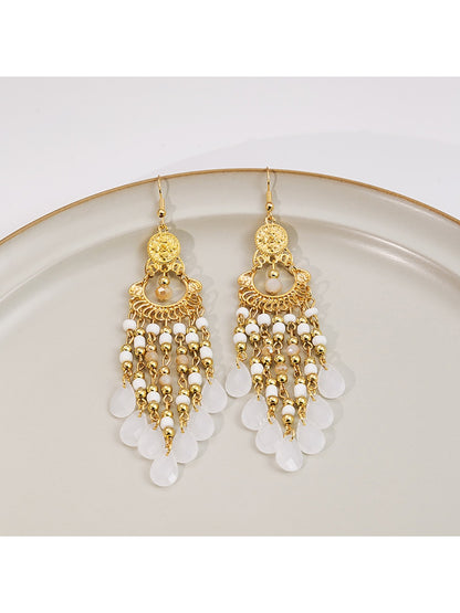 Earedge - Bohemian Openwork Tassel Earrings