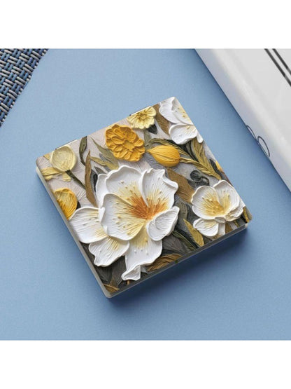 Mirroray - Oil Painting Floral Square Vanity Mirror