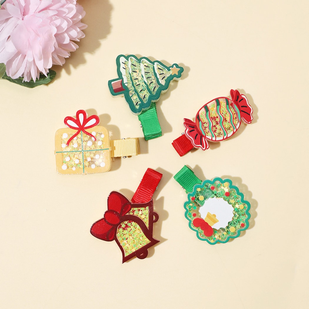 Beau - Glitter Christmas Details Side Barrette