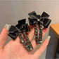 Beau - Vintage Black Bow Hair Clip