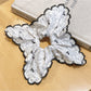 Gifty - Chic Black Floral Lace Scrunchie