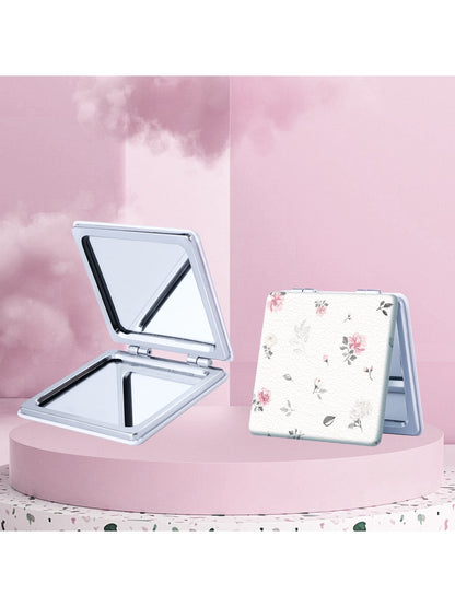 Mirroray - Bow Print Foldable Compact Makeup Mirror