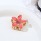 Beau - Flower Petal Alloy Resin Claw Hair Clip
