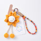 Keypus - Funny Orange Smile Sunflower Keychain