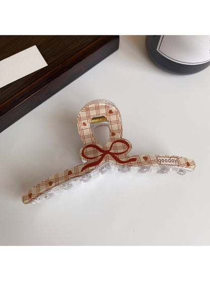 Beau - Brown Simple Bow Hair Clip