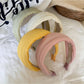 Gifty - Sweet Pleated Fabric Look Wide Women's Headband