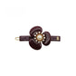 Beau - Glossy Acetate Flower Detail Alloy French Barrette
