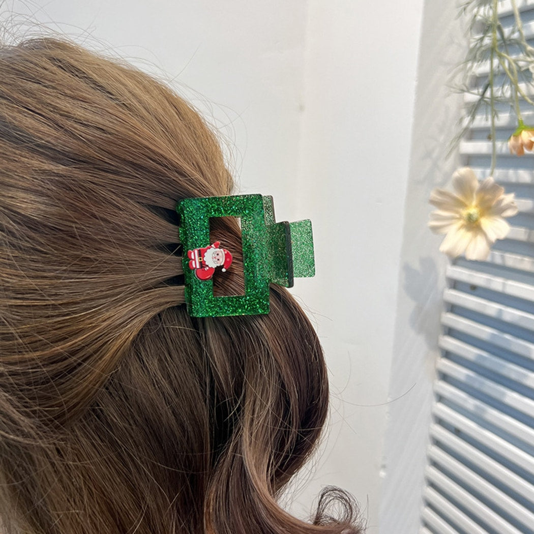 Beau - Cute Rectangle Christmas Claw Clip