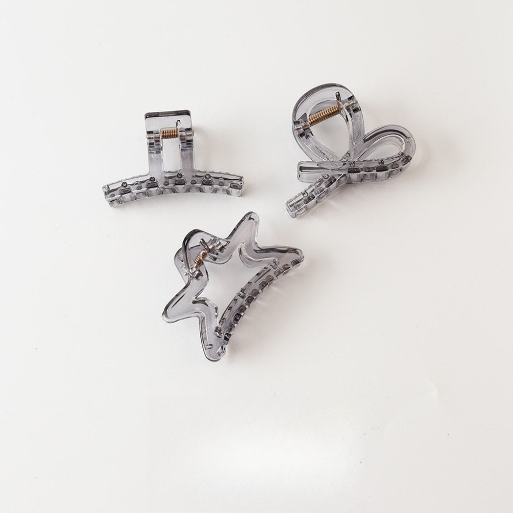 Beau - Transparent PC Geometric Style Claw Clip