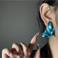 Earedge - Chic Blue Butterfly Earrings
