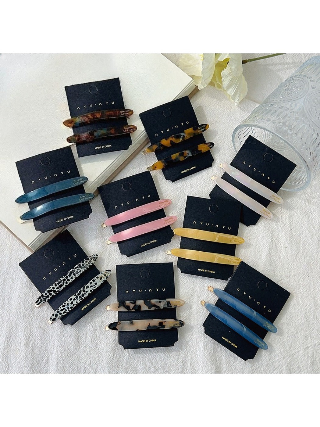 Beau - Beautiful Oval Acetate Hair Clip