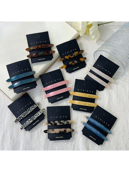 Beau - Beautiful Oval Acetate Hair Clip