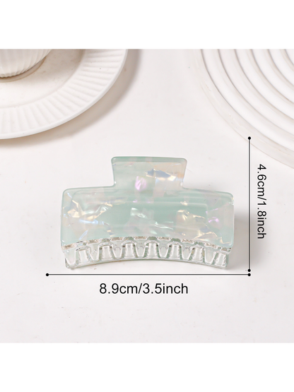 Beau - Iridescent Textured Square Claw Hair Clip