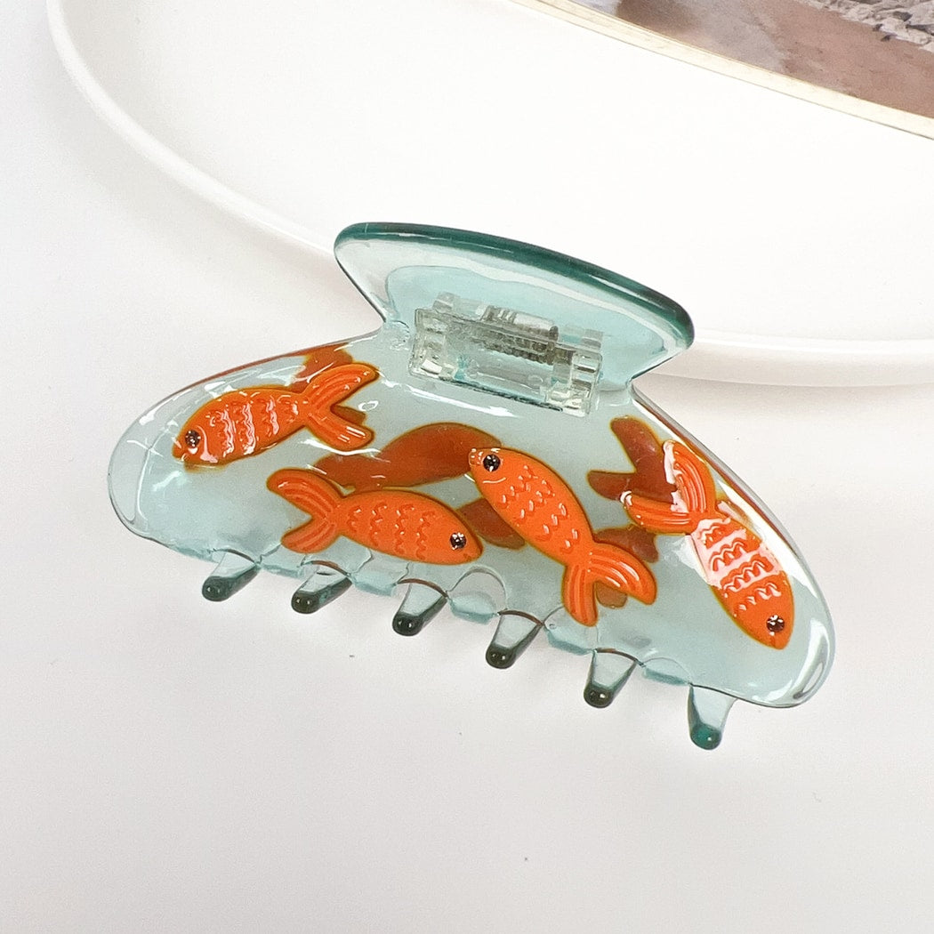 Beau - Polished Fish Tank Design Claw Clip