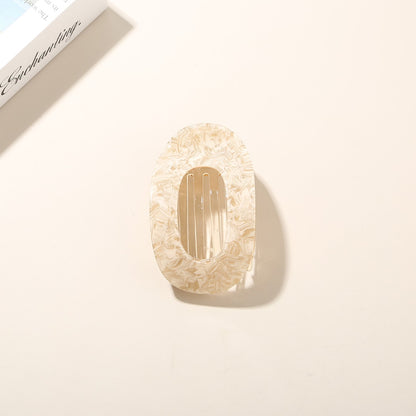 Beau - Women's Acetate Oval Hair Clip