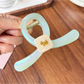 Beau - Geometric Ring Fine Glitter Gradient Claw Clip