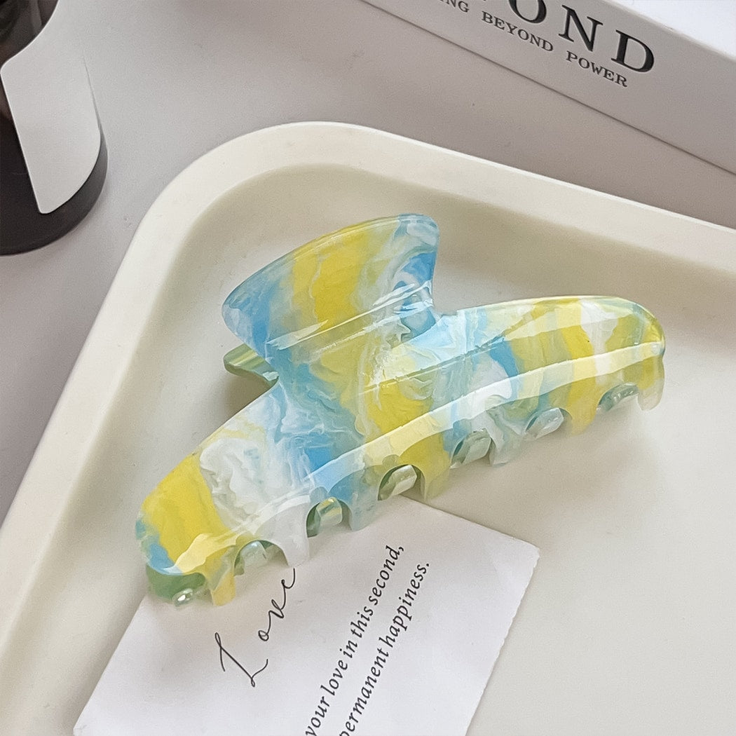 Beau - Vintage Marble Pattern Acrylic Claw Clip