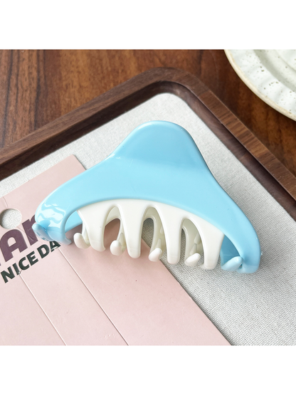 Beau - Modern Colorblock Ring Plastic Claw Clip