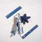 Keypus - Trendy Blue Denim Keychain