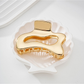 Beau - Polished Openwork Irregular Hair Claw Clip