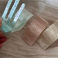 Beau rectangular hair claw clip holding thick hair in place