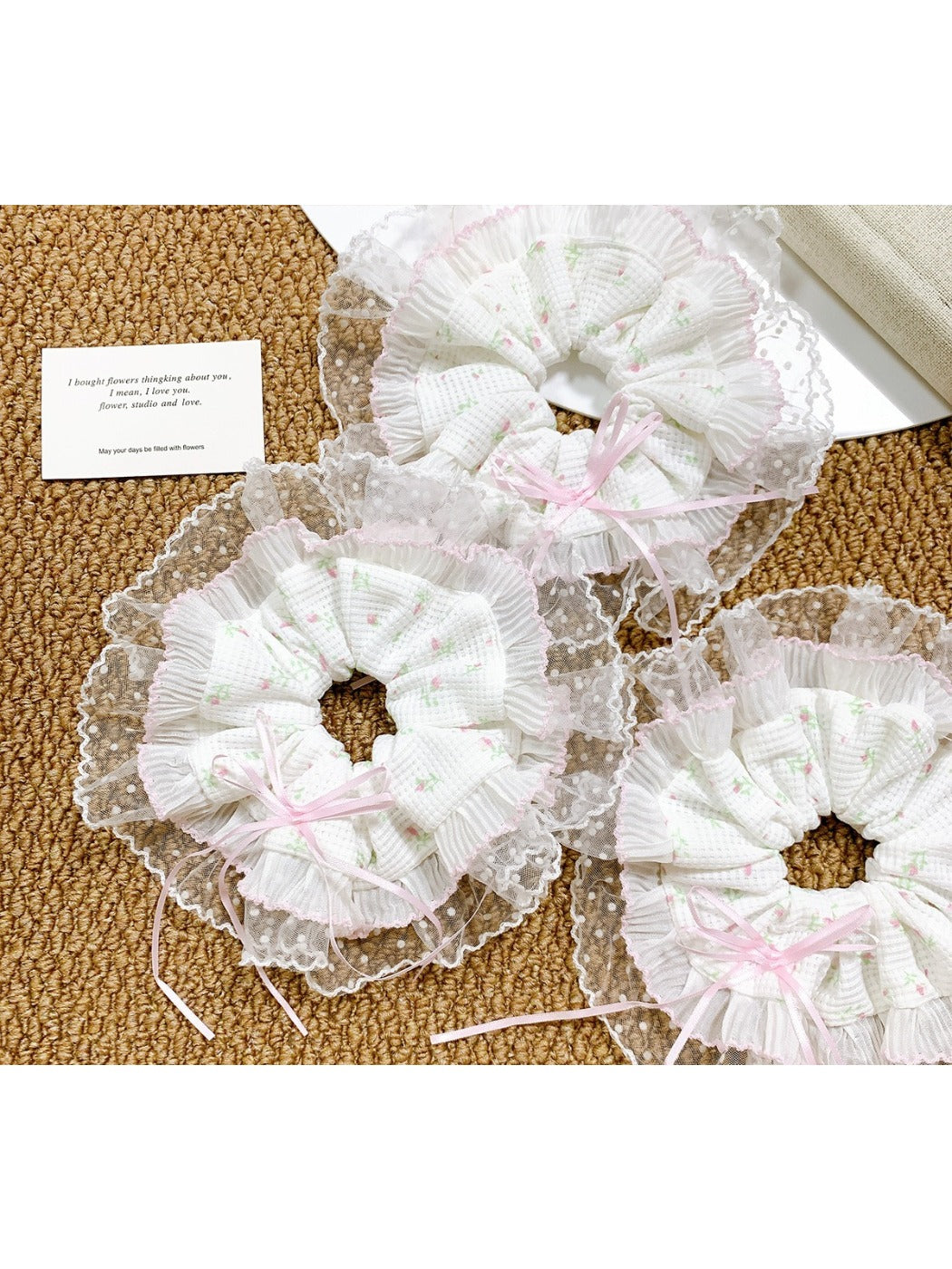 Gifty - Waffle Hair Ties Cute and Sweet Hair Accessories