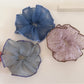 Gifty - Plaid Organza Look Polyester Scrunchie