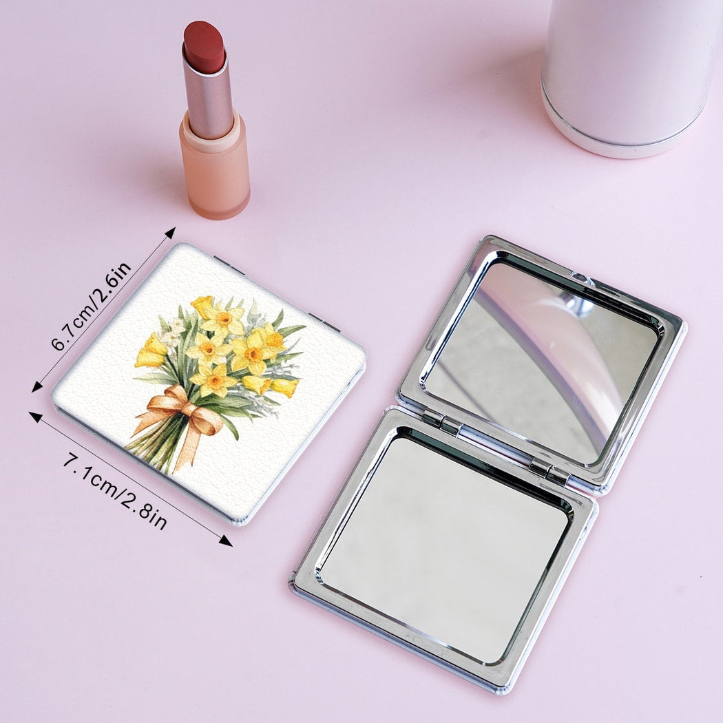 Mirroray - PU Frame Compact Folding Vanity Mirror