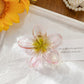 Beau - Glitter Flower Shaped Sweet Claw Clip