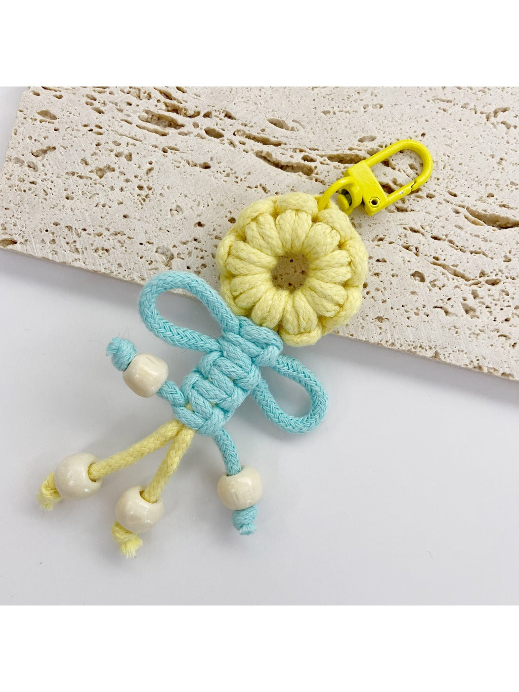 Keypus - Beaded Fringe Flower Keychain