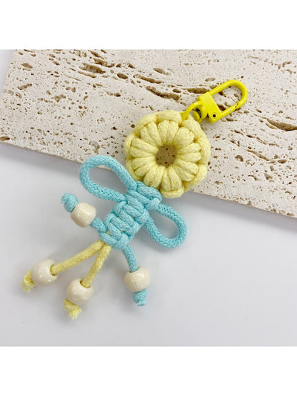 Keypus - Beaded Fringe Flower Keychain