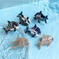 Beau - Glossy Whale Motif Acetate Claw Clip