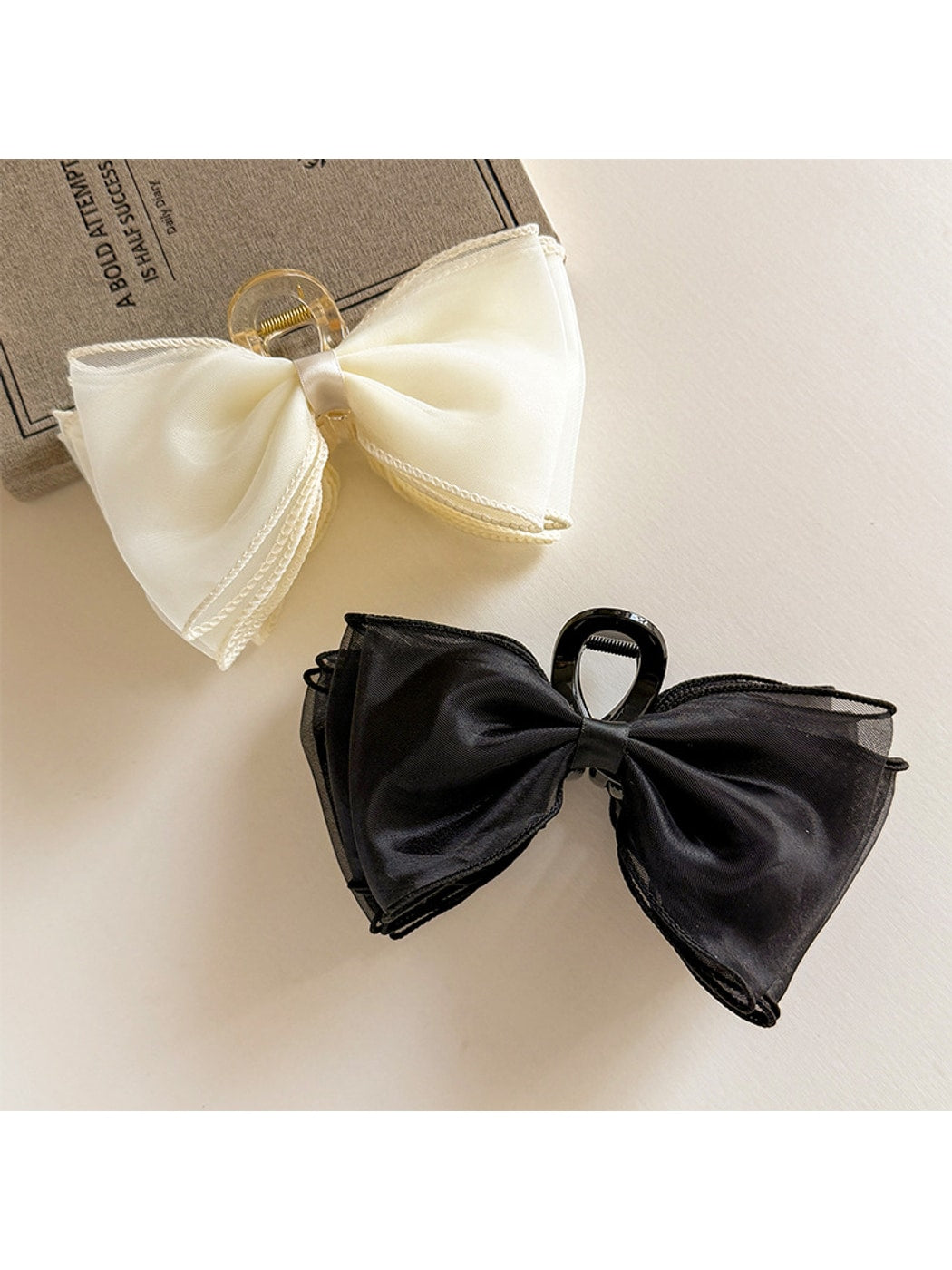 Beau - Sweet Style Mesh Bow Decorative Claw Clip