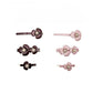Beau - Glossy Acetate Flower Detail Alloy French Barrette