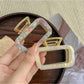 Beau - Square Hollow Acetate Alloy Claw Clip