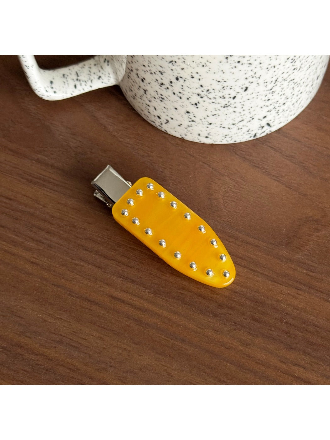 Beau - Geometric Acetate Duckbill Side Hair Clip